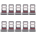 For Xiaomi Redmi K70 10pcs SIM Card Tray + SIM Card Tray (Black)