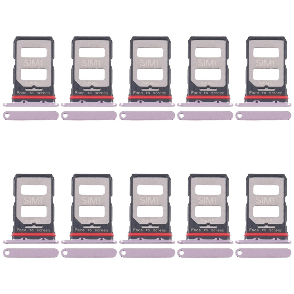 For Xiaomi Redmi K70 10pcs SIM Card Tray + SIM Card Tray (Pink)