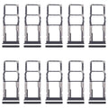 For Xiaomi Redmi 13C 5G 10pcs SIM Card Tray + SIM Card Tray + Micro SD Card Tray (Black)