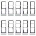 For Xiaomi Redmi 13C 5G 10pcs SIM Card Tray + SIM Card Tray + Micro SD Card Tray (Green)