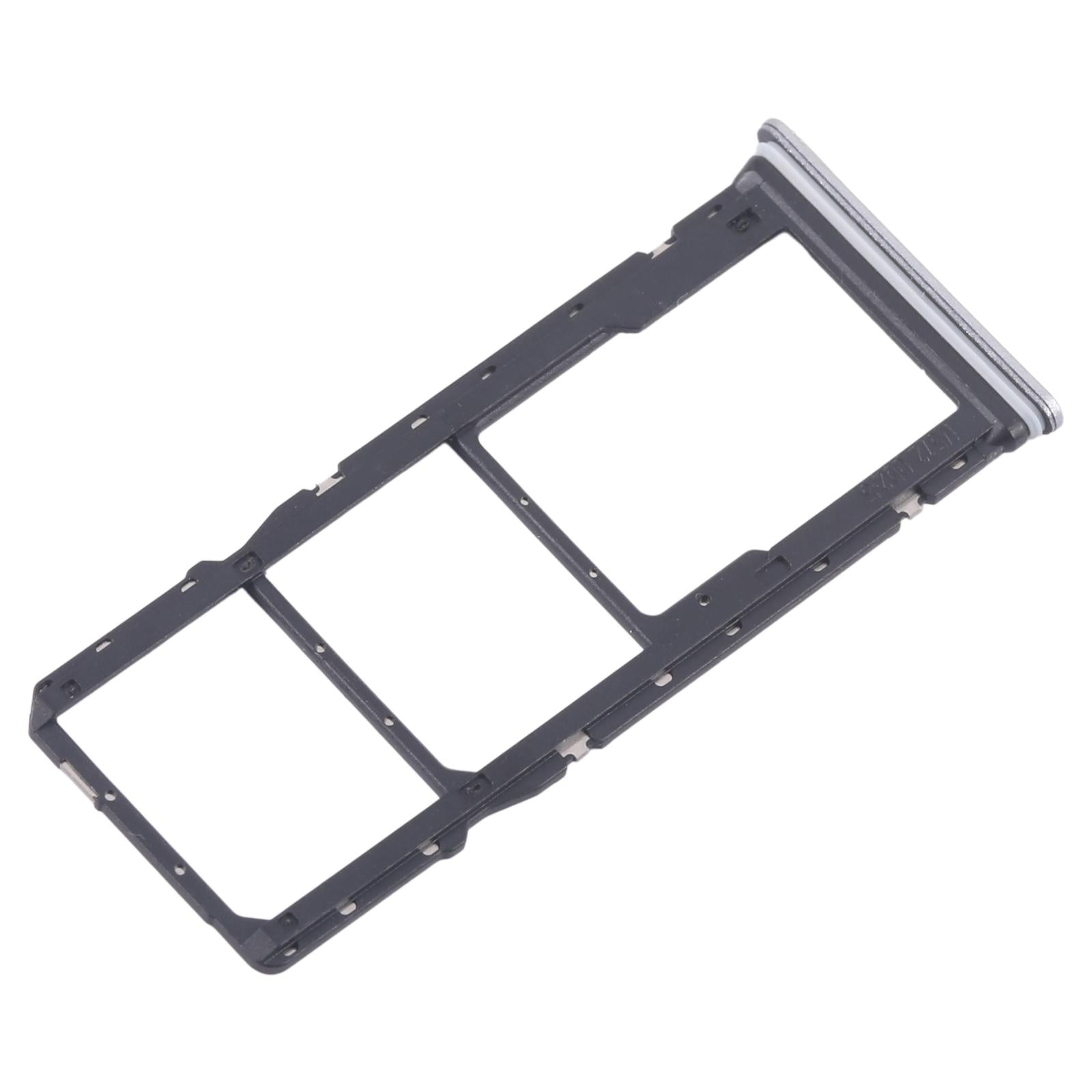 For Xiaomi Redmi 13C 5G 10pcs SIM Card Tray + SIM Card Tray + Micro SD Card Tray (Silver)