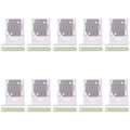 For Xiaomi Redmi Note 14 4G 10pcs SIM Card Tray + SIM Card Tray (Green)