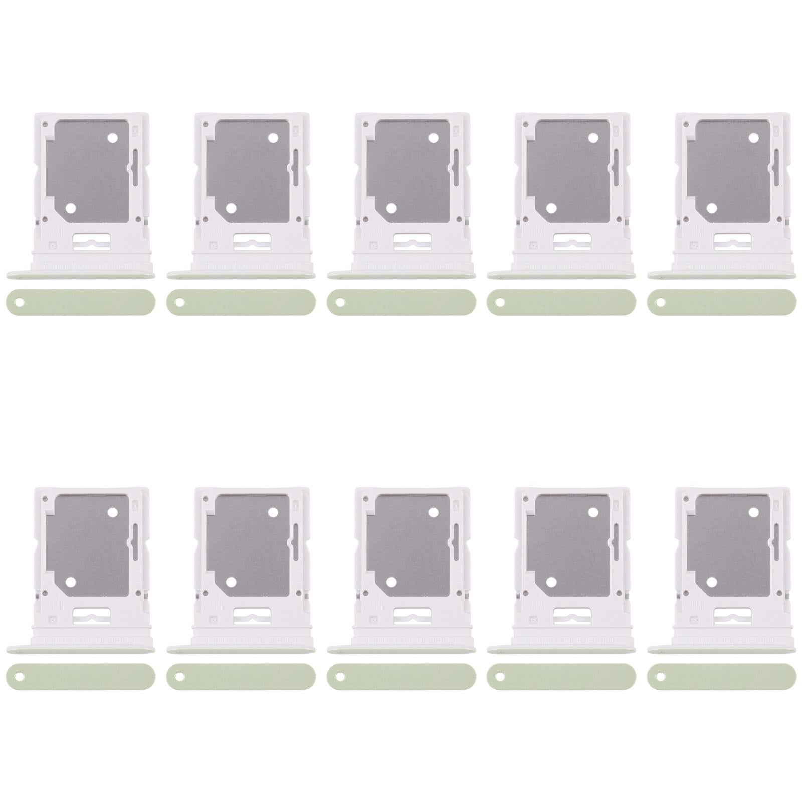 For Xiaomi Redmi Note 14 4G 10pcs SIM Card Tray + SIM Card Tray (Green)