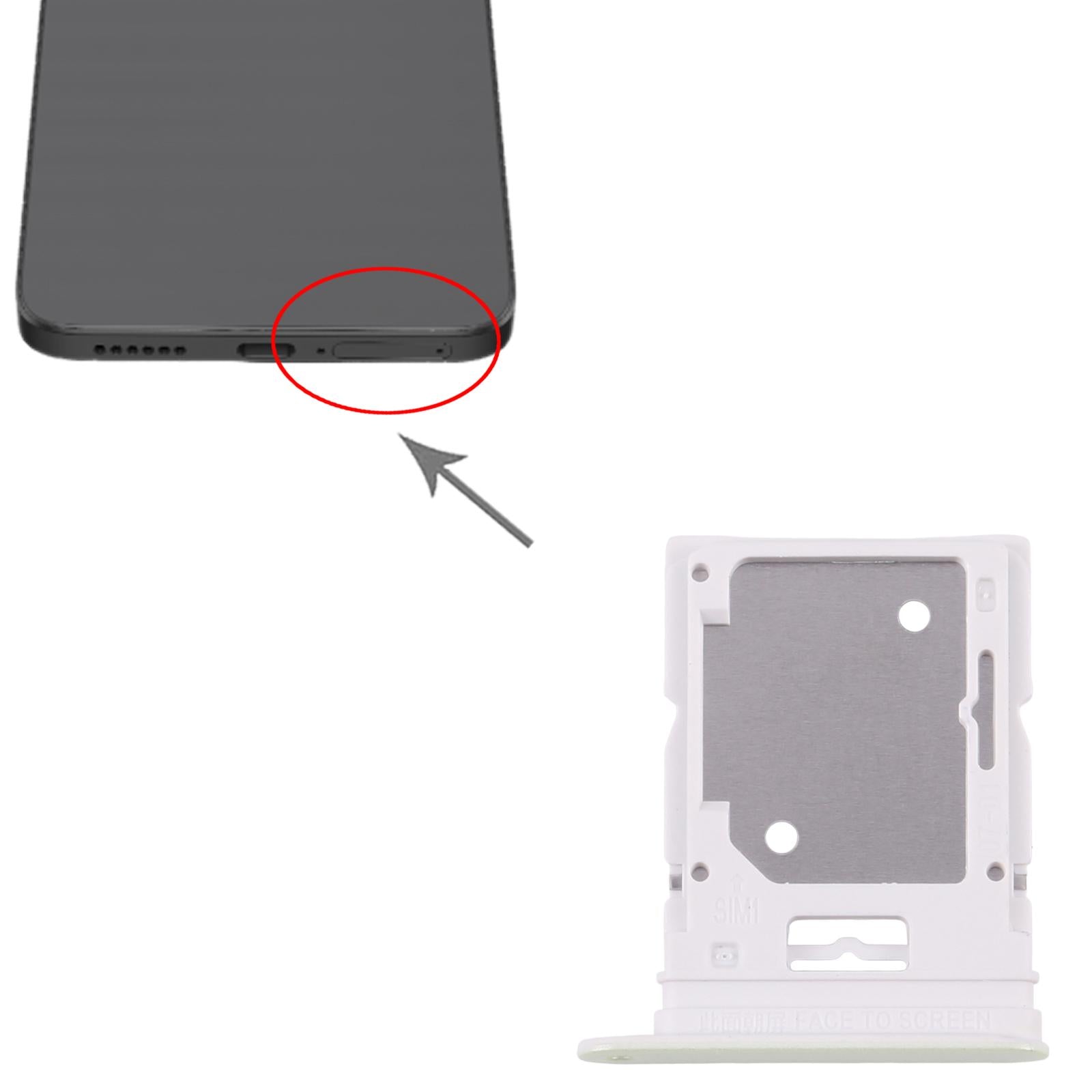 For Xiaomi Redmi Note 14 4G 10pcs SIM Card Tray + SIM Card Tray (Green)