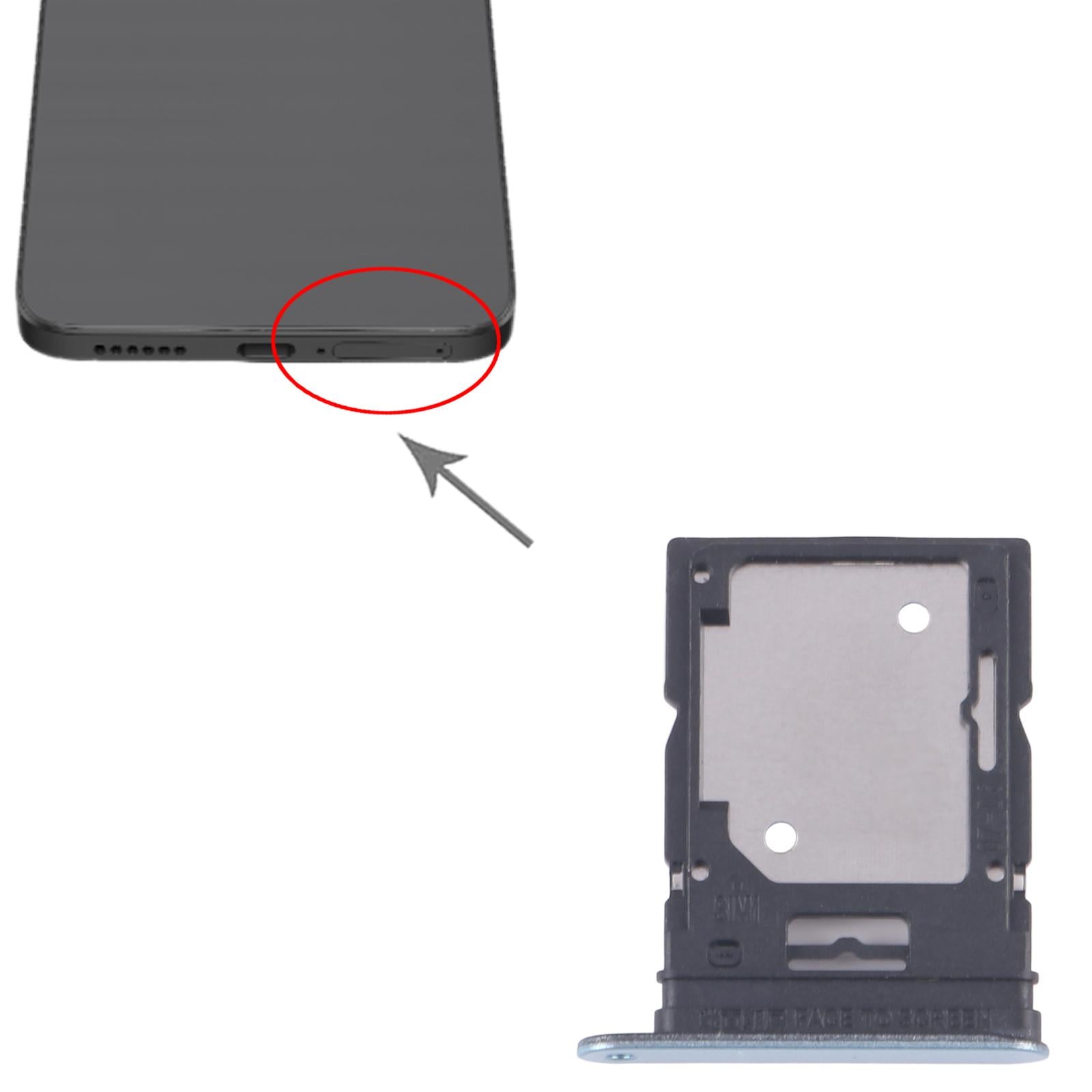 For Xiaomi Redmi Note 14 4G 10pcs SIM Card Tray + SIM Card Tray (Blue)