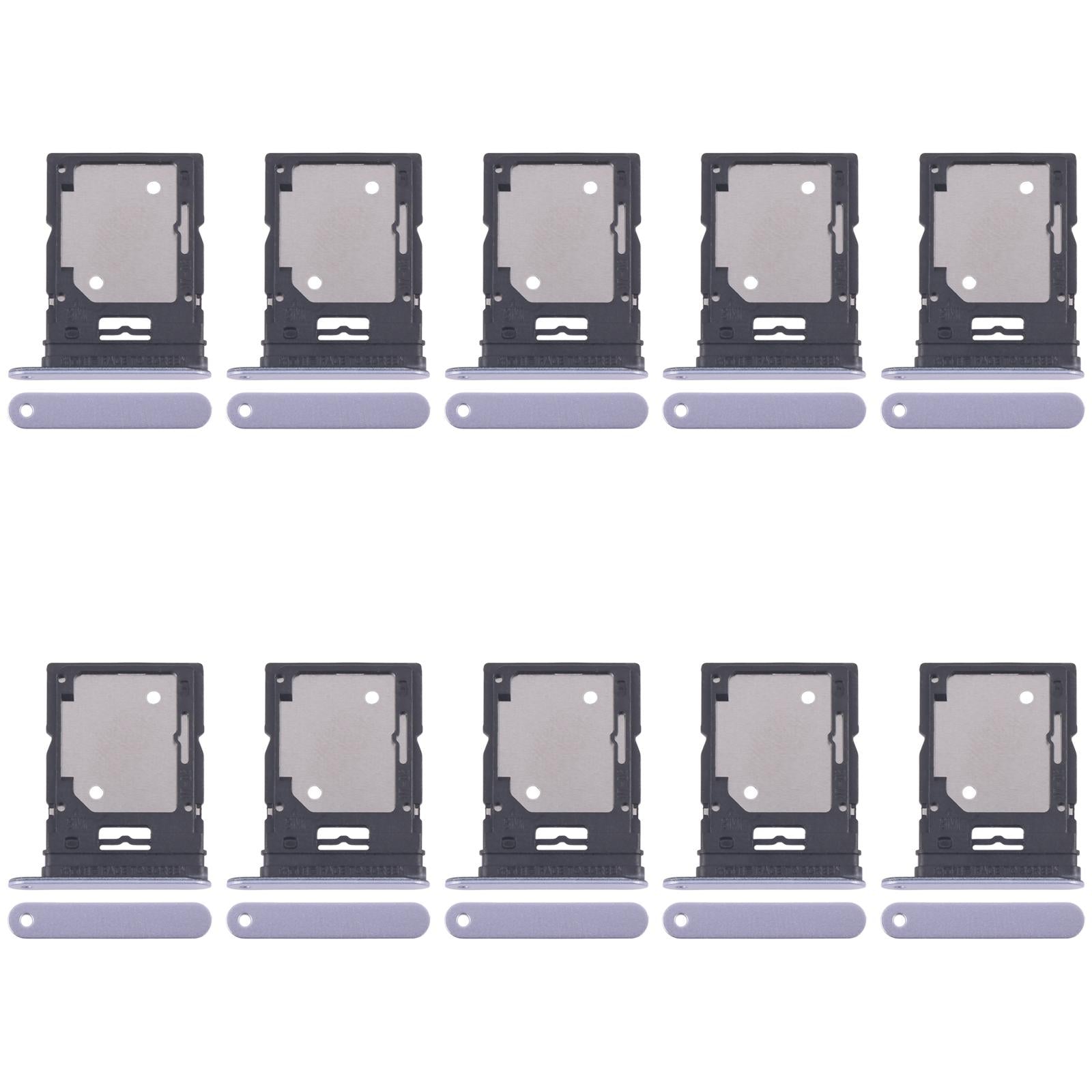 For Xiaomi Redmi Note 14 4G 10pcs SIM Card Tray + SIM Card Tray (Purple)