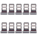 For Xiaomi Poco X7 10pcs SIM Card Tray + SIM Card Tray (Black)