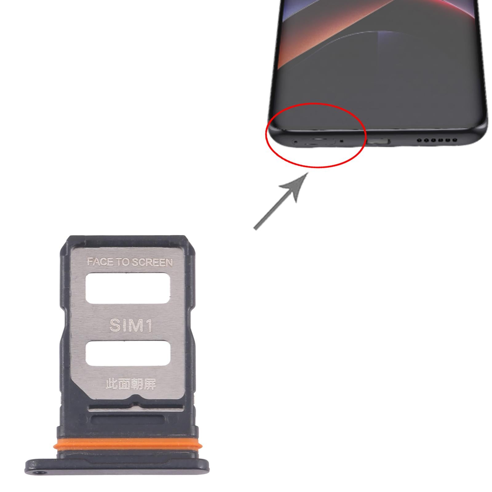 For Xiaomi Poco X7 Pro 10pcs SIM Card Tray + SIM Card Tray (Black)