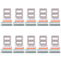 For Xiaomi Poco X7 Pro 10pcs SIM Card Tray + SIM Card Tray (Green)