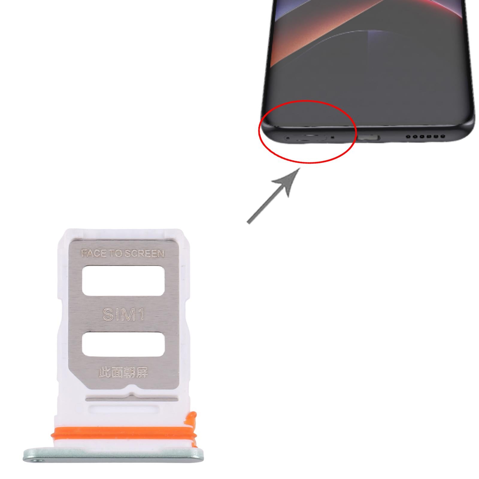 For Xiaomi Poco X7 Pro 10pcs SIM Card Tray + SIM Card Tray (Green)