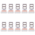 For Xiaomi Poco X6 10pcs SIM Card Tray + SIM Card Tray (White)