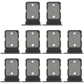 For Google Pixel 9 Pro Fold 10pcs SIM Card Tray (Black)