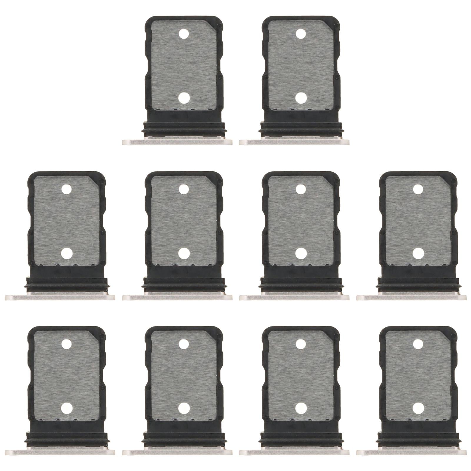 For Google Pixel 9 Pro Fold 10pcs SIM Card Tray (White)