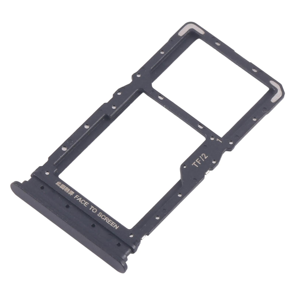 For Xiaomi Redmi 15 5G 10pcs SIM Card Tray + SIM Card Tray / Micro SD Card Tray (Black)
