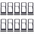 For Xiaomi Redmi 15 5G 10pcs SIM Card Tray + SIM Card Tray / Micro SD Card Tray (Black)