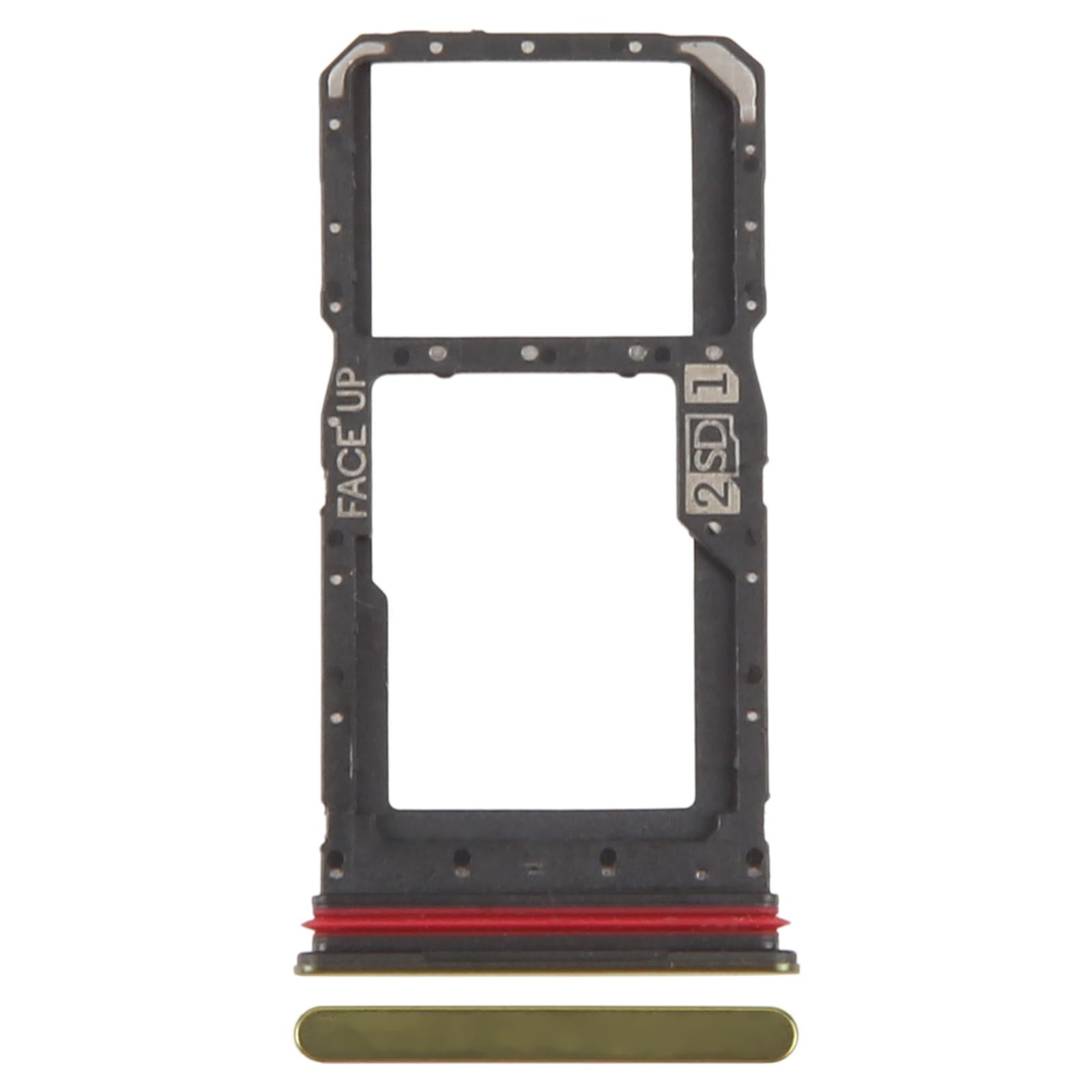 For Motorola Moto G86 Original SIM Card Tray + SIM Card Tray / Micro SD Card Tray (Gold)