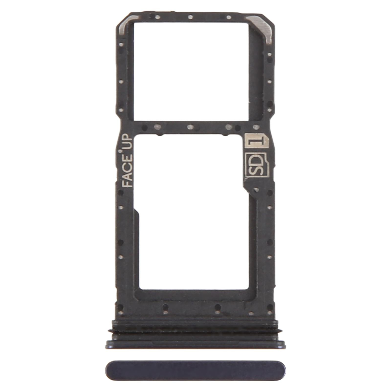 For Motorola Moto G86 Original SIM Card Tray + SIM Card Tray / Micro SD Card Tray (Blue)