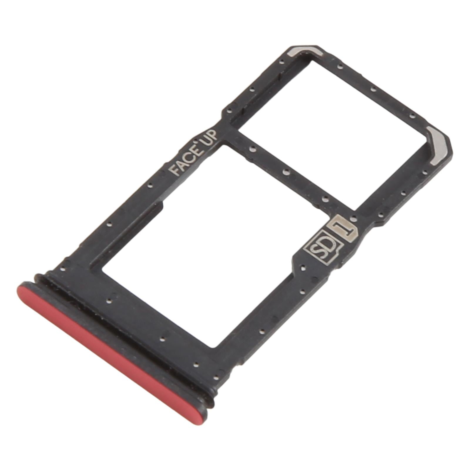 For Motorola Moto G86 Original SIM Card Tray + SIM Card Tray / Micro SD Card Tray (Red)