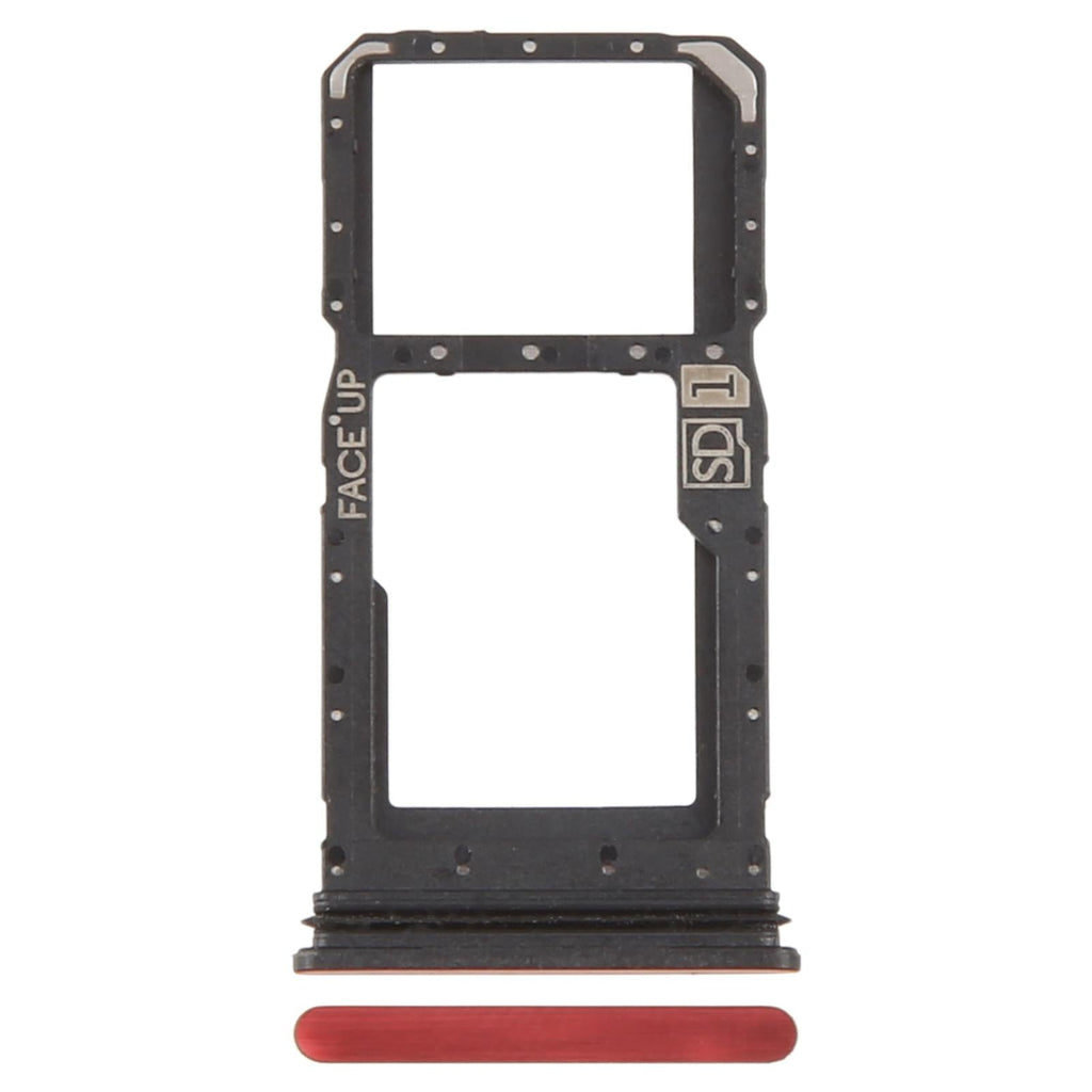 For Motorola Moto G86 Original SIM Card Tray + SIM Card Tray / Micro SD Card Tray (Red)