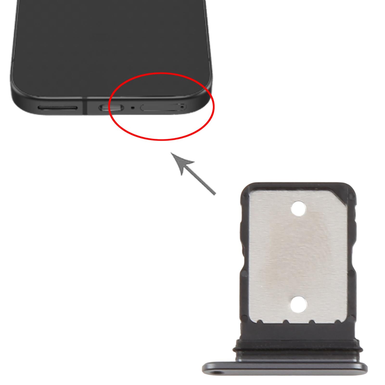For Google Pixel 9a Original SIM Card Tray (Black)