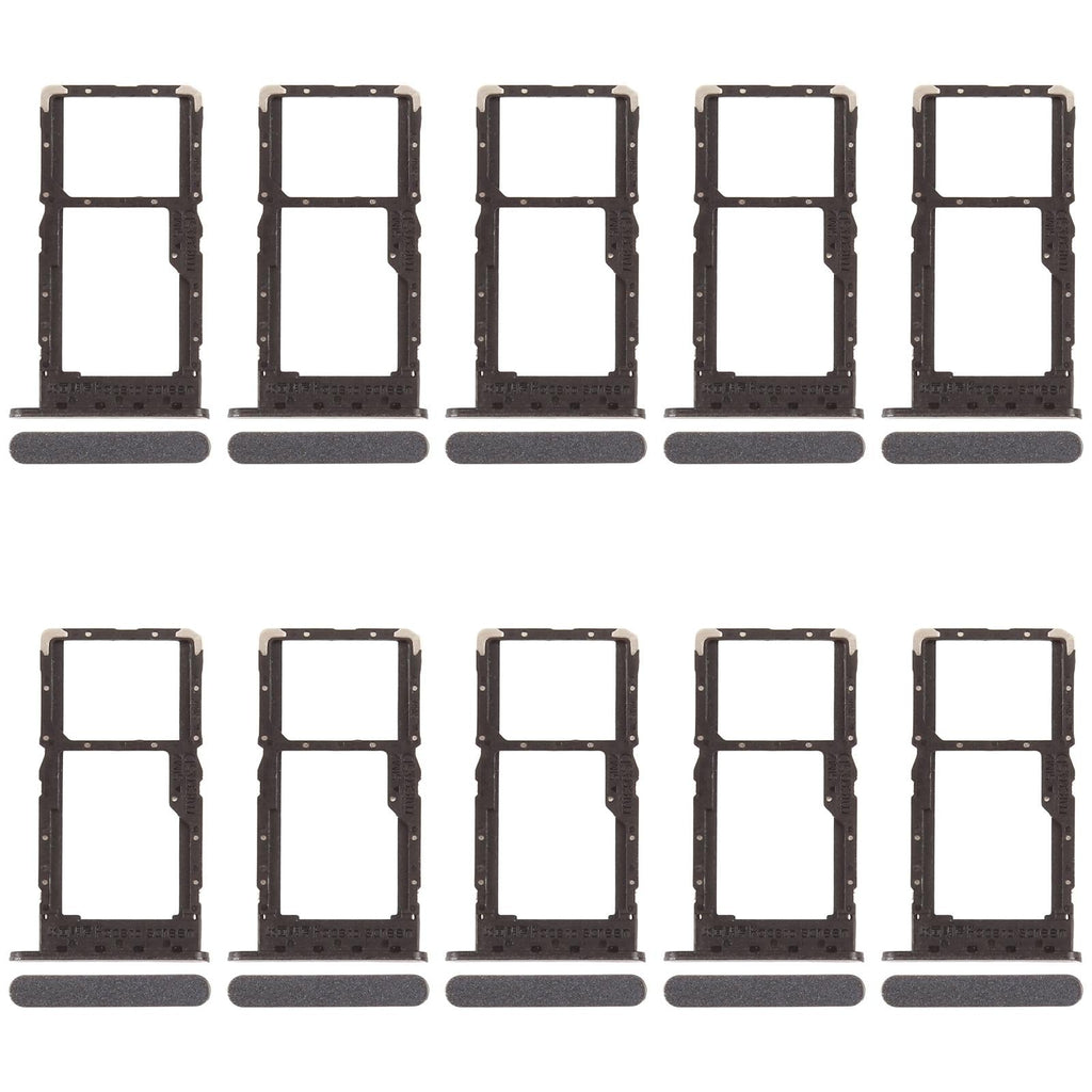 For OPPO A78 5G CPH2483 CPH2495 10pcs SIM Card Tray + SIM Card Tray / Micro SD Card Tray (Black)