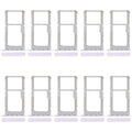 For OPPO A78 5G CPH2483 CPH2495 10pcs SIM Card Tray + SIM Card Tray / Micro SD Card Tray (Purple)
