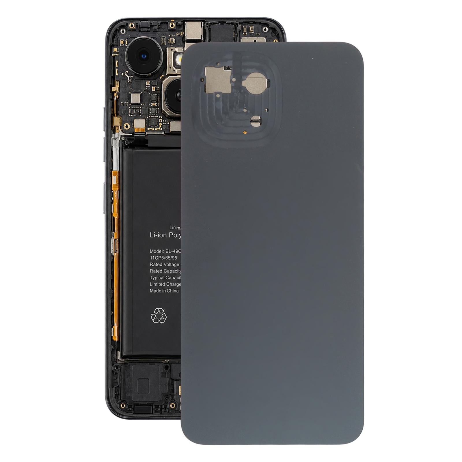 For Tecno Spark 40C Original Battery Back Cover(Black)