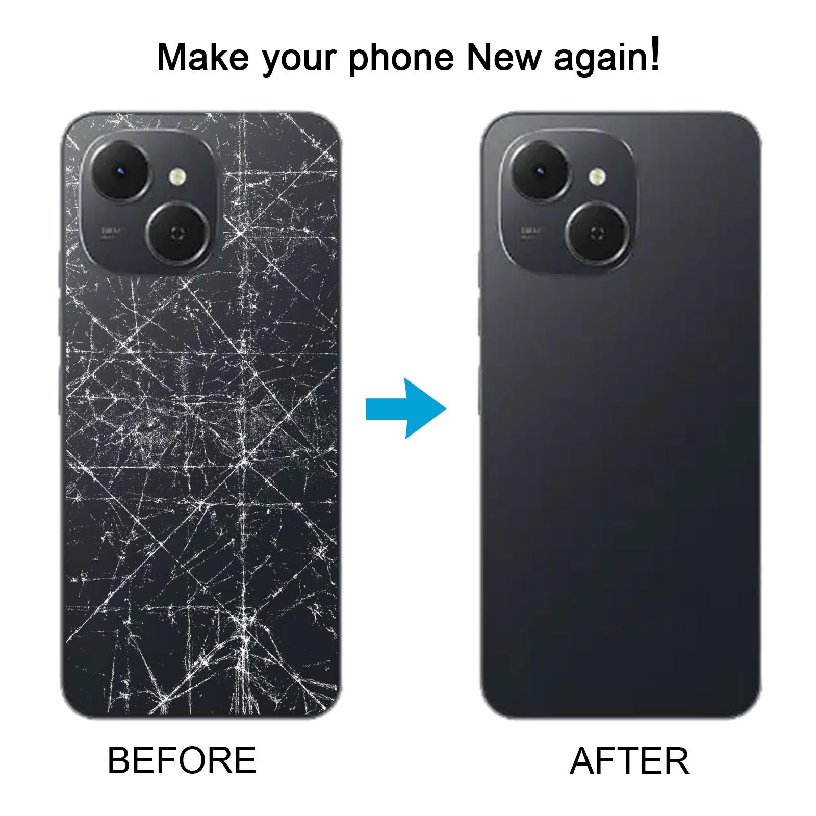 For Tecno Pop 10 Pro Original Battery Back Cover(Black)