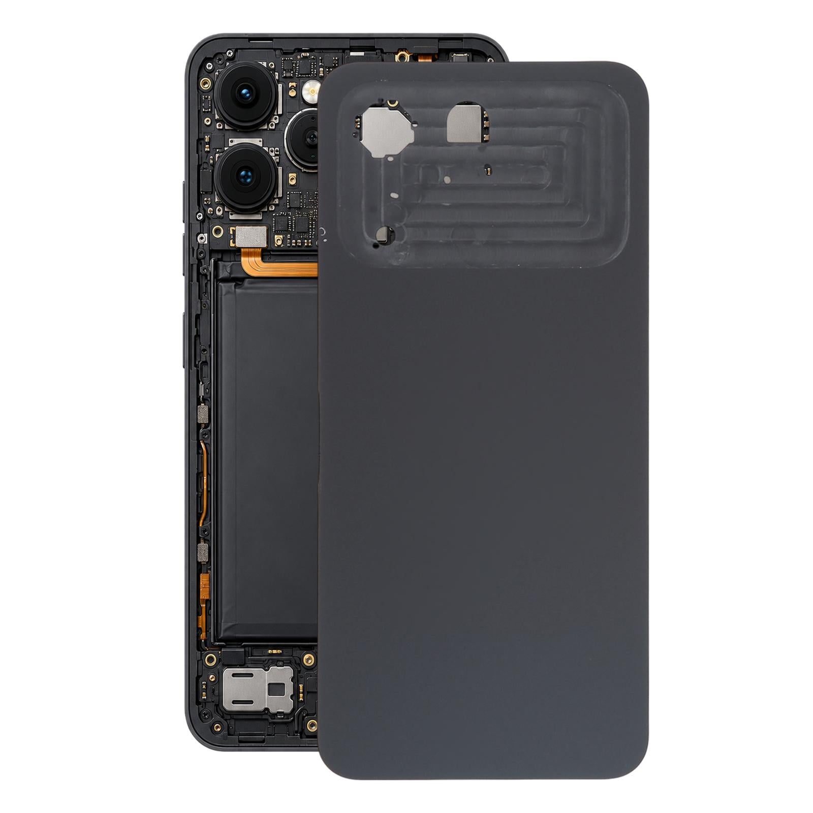 For Tecno Spark 40 4G KM5 Original Battery Back Cover(Black)