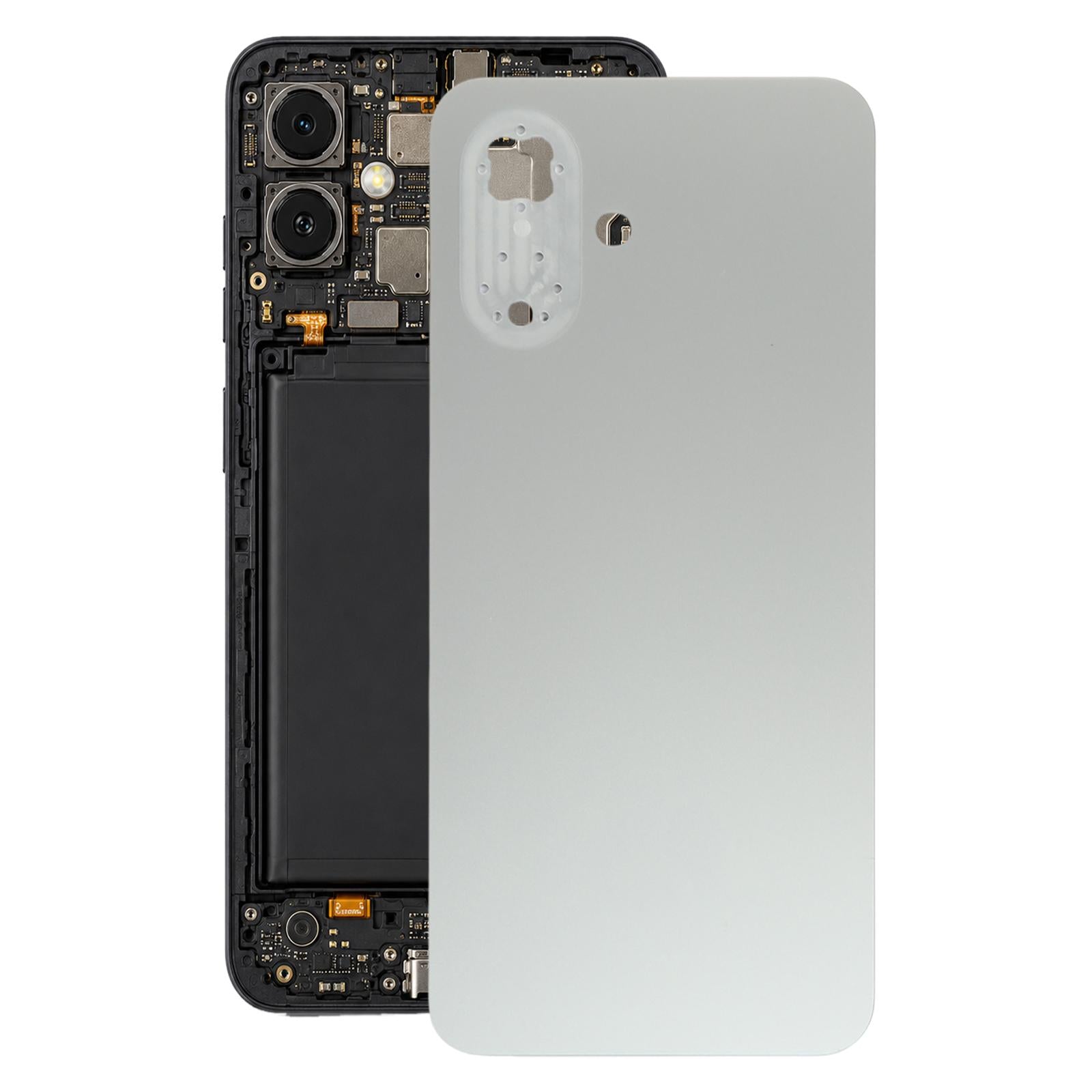 For Tecno Pop 10 Original Battery Back Cover(Gray)
