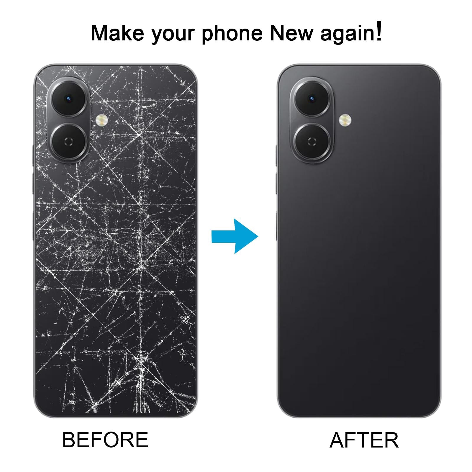 For Tecno Pop 10 Original Battery Back Cover(Gray)