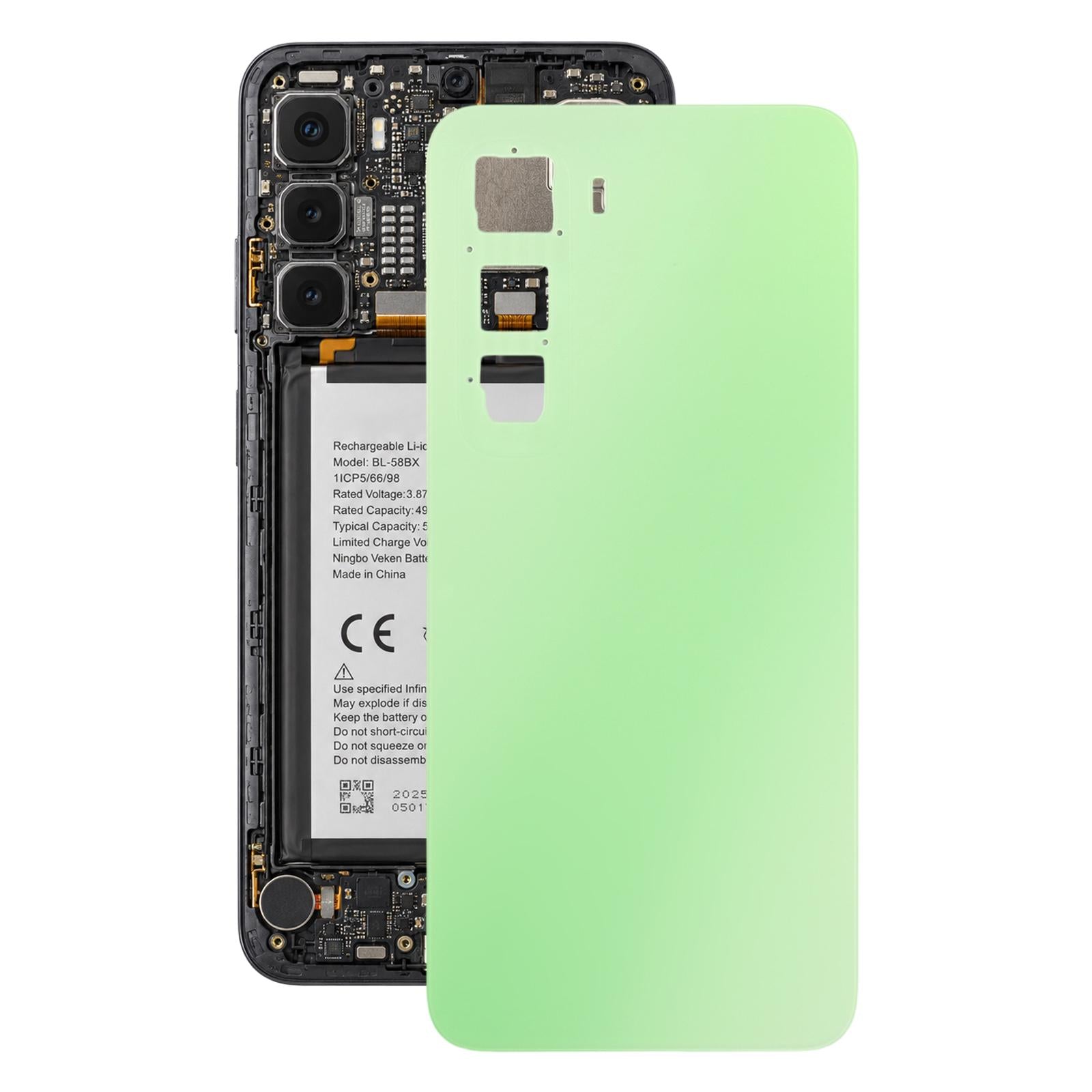 For Infinix Hot 60i 4G X6728 Original Battery Back Cover(Green)