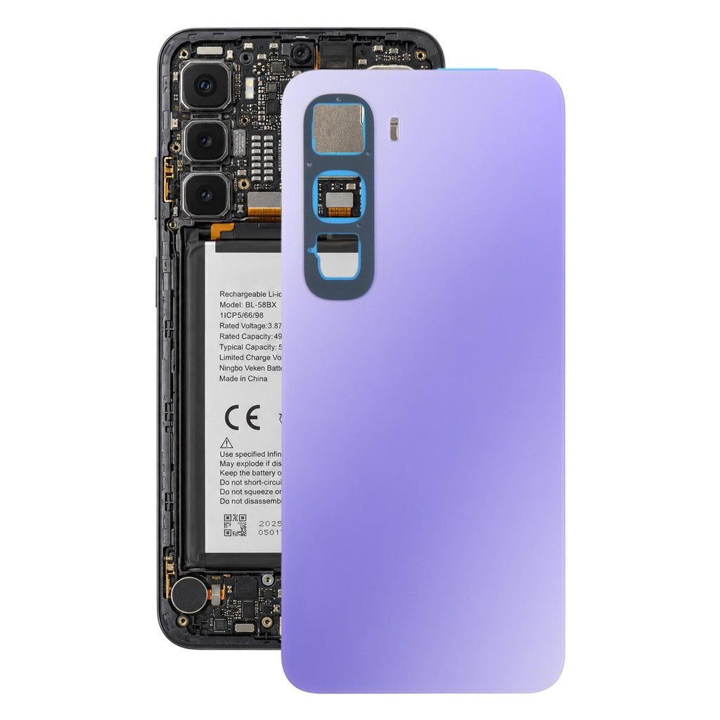 For Infinix Hot 60i 4G X6728 Original Battery Back Cover(Purple)