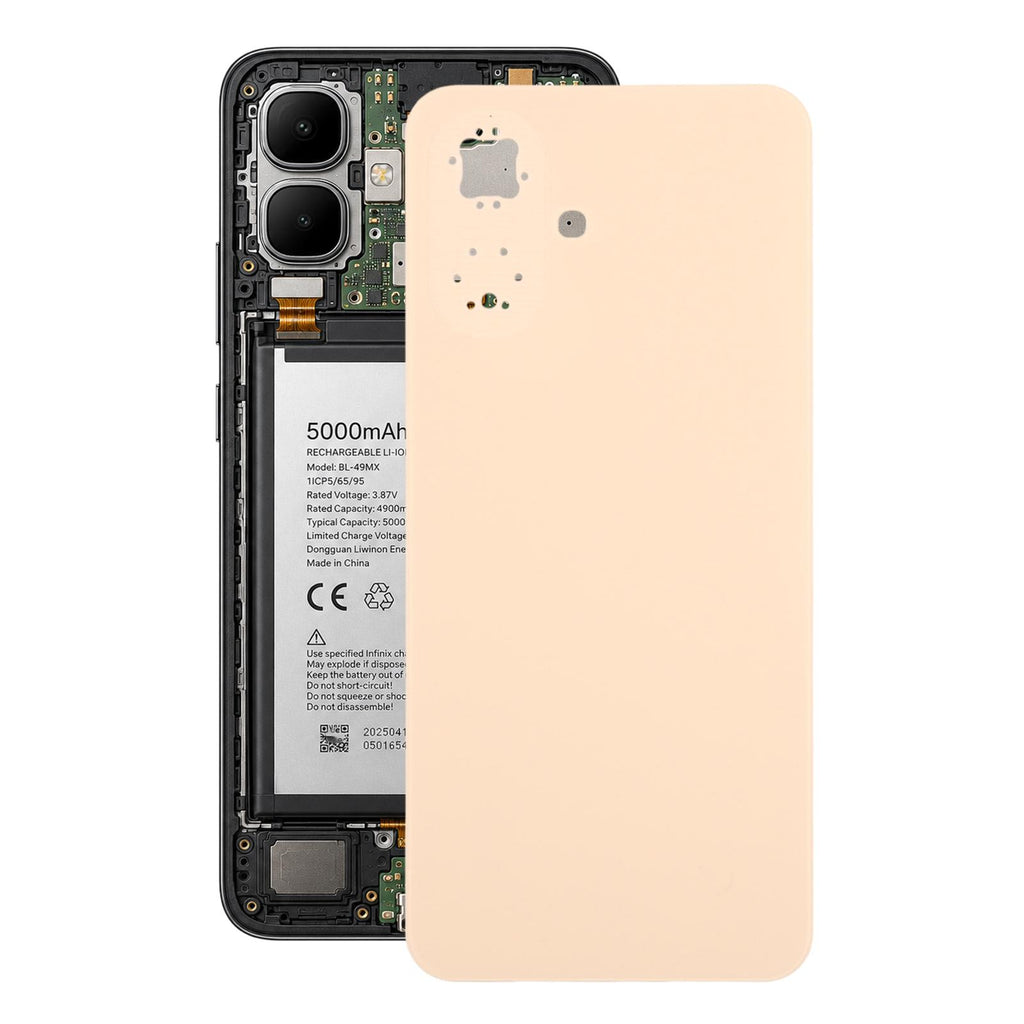 For Infinix Smart 10 X6725 Original Battery Back Cover(Gold)