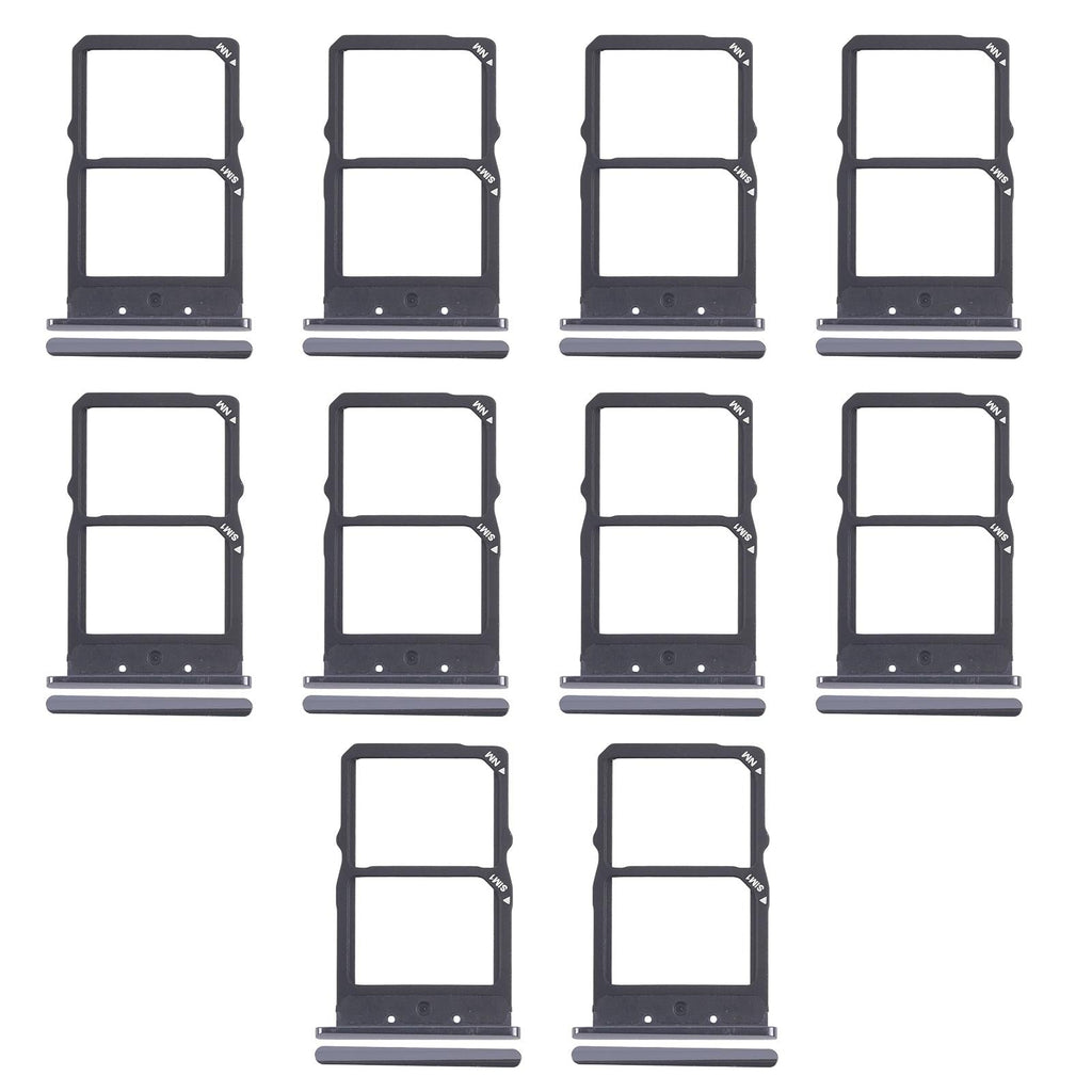 For Huawei Mate X2 10pcs Original SIM Card Tray + NM Card Tray (Black)