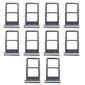 For Huawei Mate X2 10pcs Original SIM Card Tray + NM Card Tray (Black)