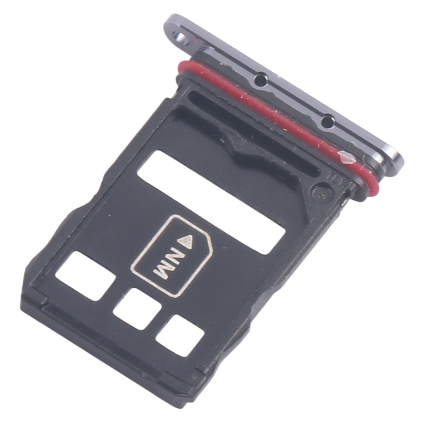 For Huawei P50 10pcs Original SIM Card Tray + NM Card Tray (Black)