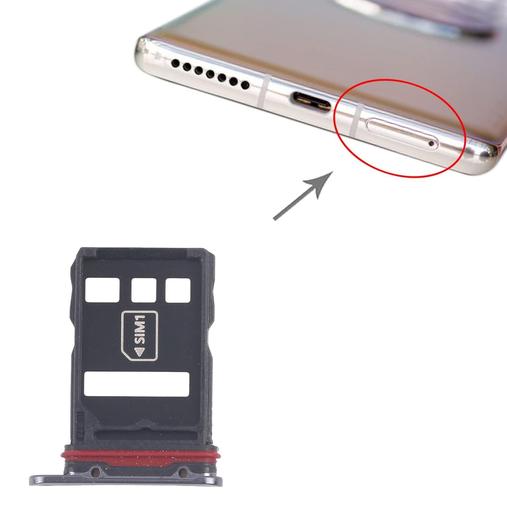 For Huawei Mate 40 Pro Original SIM Card Tray + NM Card Tray (Black)