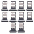 For Huawei Enjoy 20 Plus 10pcs Original SIM Card Tray + NM Card Tray (Black)