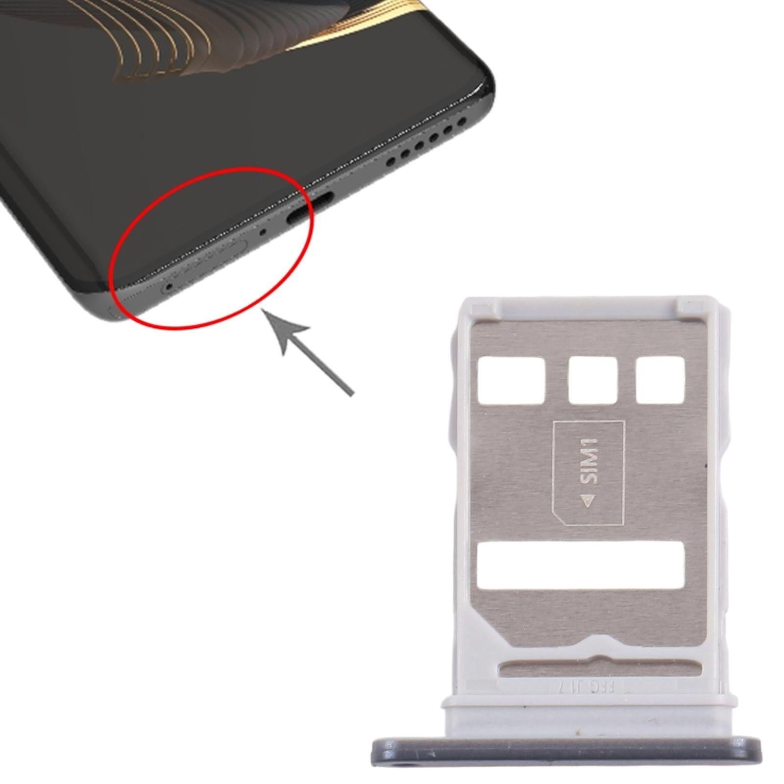 For Huawei nova 10 Pro 10pcs Original SIM Card Tray + SIM Card Tray (Black)