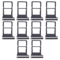 For Huawei nova 9 SE 10pcs Original SIM Card Tray + SIM Card Tray (Black)