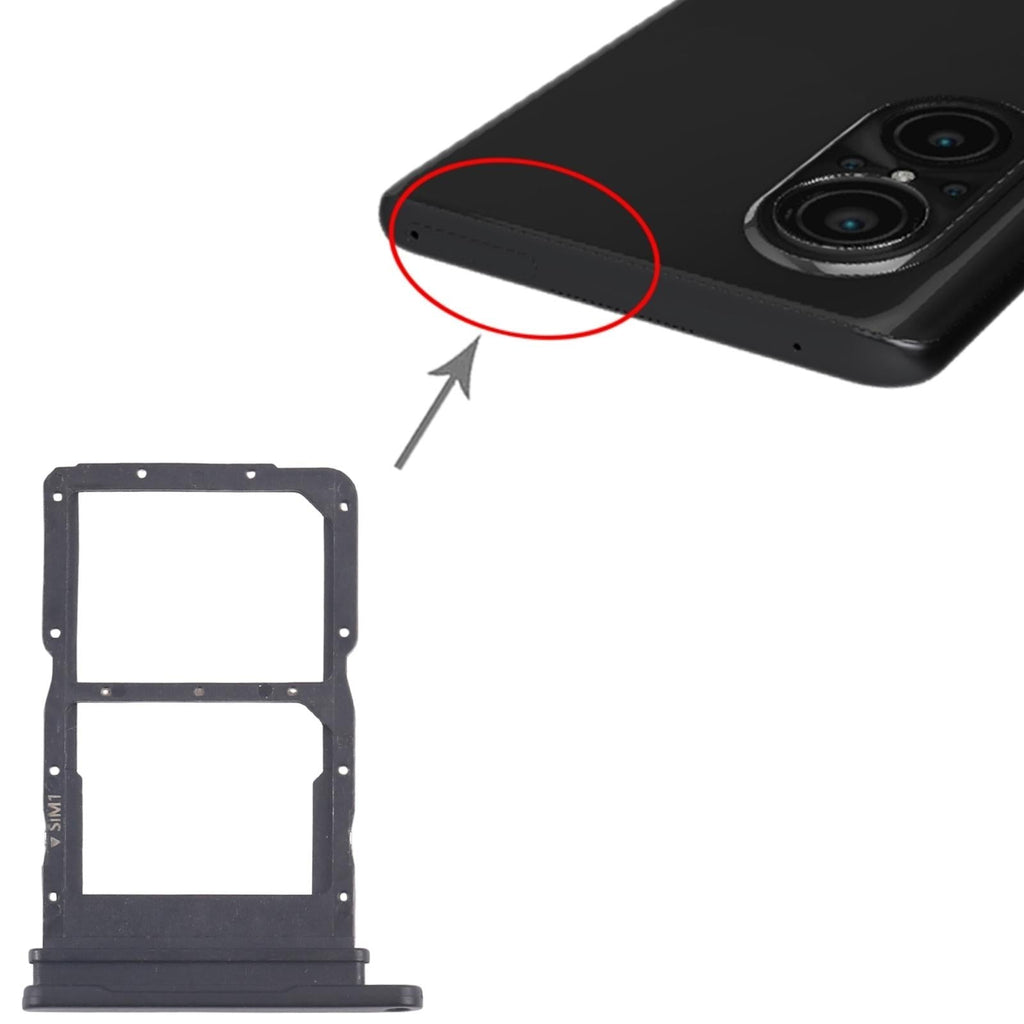 For Huawei nova 9 SE 10pcs Original SIM Card Tray + SIM Card Tray (Black)