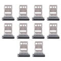 For Huawei Mate 60 10pcs Original SIM Card Tray + NM Card Tray (Black)