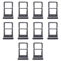 For Huawei Enjoy 20 Pro 10pcs Original SIM Card Tray + NM Card Tray (Black)