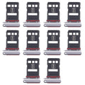 For Huawei P50 Pro 10pcs Original SIM Card Tray + NM Card Tray (Black)