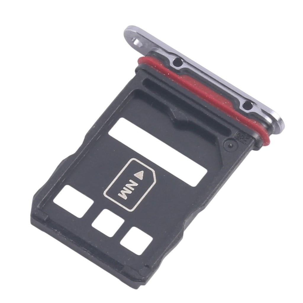For Huawei P50 Pro 10pcs Original SIM Card Tray + NM Card Tray (Black)