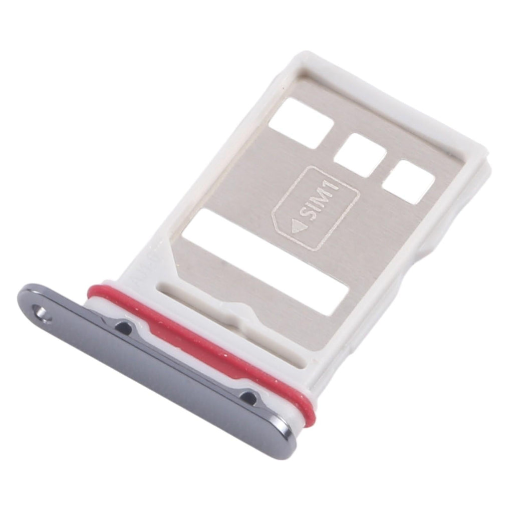 For Huawei Mate 50 Pro 10pcs Original SIM Card Tray + NM Card Tray (Black)