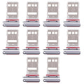 For Huawei Mate 50 Pro 10pcs Original SIM Card Tray + NM Card Tray (Black)