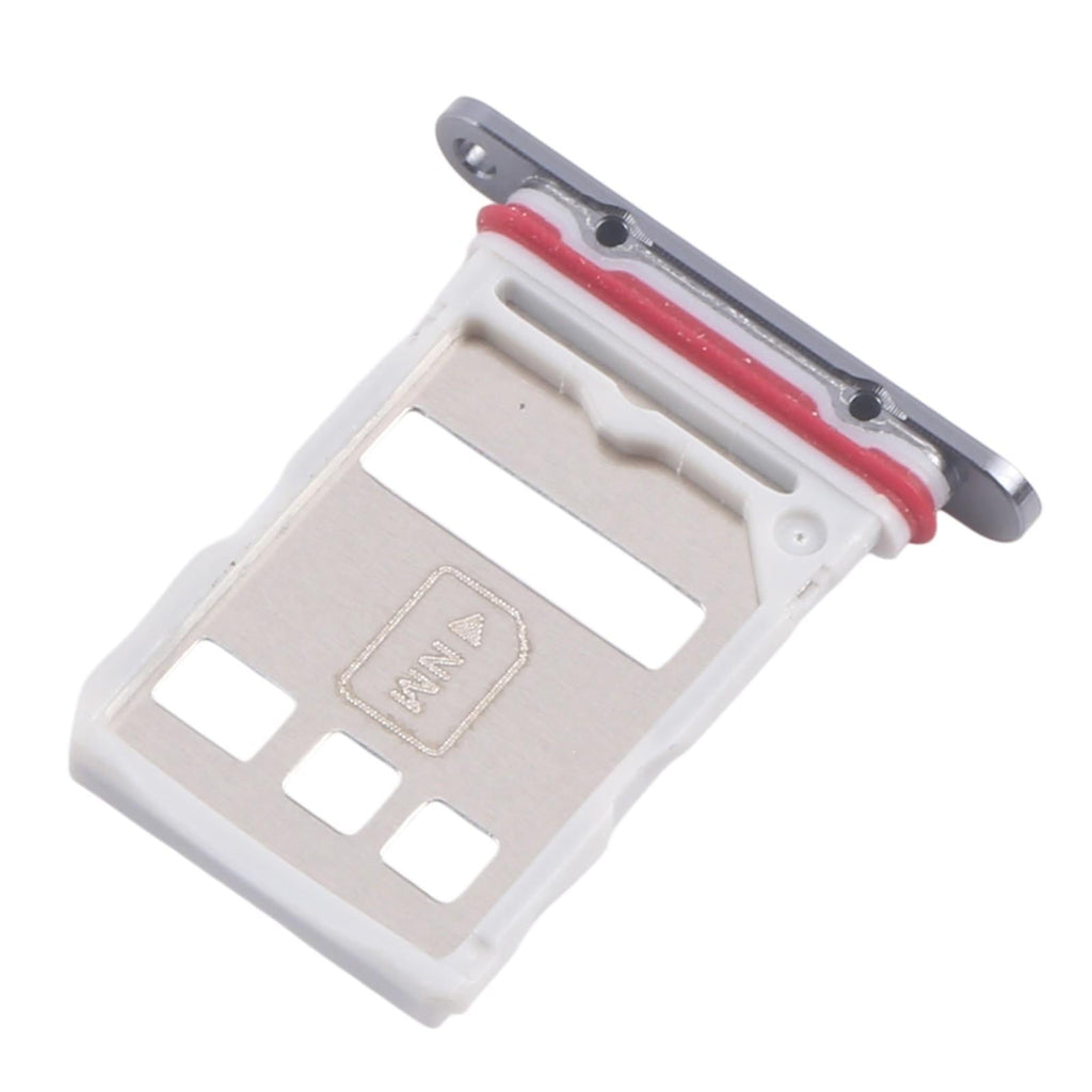 For Huawei Mate 50 10pcs Original SIM Card Tray + NM Card Tray (Black)
