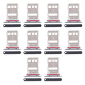 For Huawei Mate 50 10pcs Original SIM Card Tray + NM Card Tray (Black)